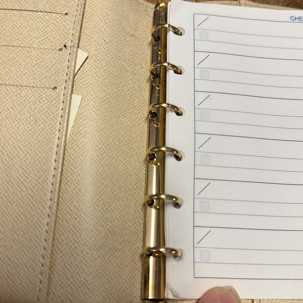 LOUIS VUITTON Excellent PreLOVED - Louis Vuitton Damier Azur PM Agenda organizer - Picture 15 of 16